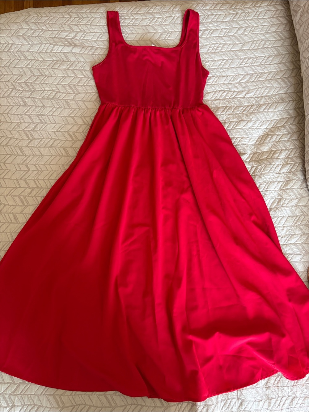 Mieazom Classic Red Sleeveless Dress